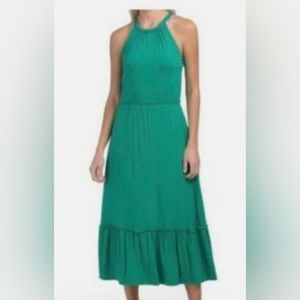 Cynthia Rowley Emerald Green Halter Maxi Dress